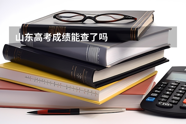 山东高考成绩能查了吗