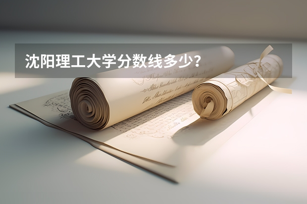 沈阳理工大学分数线多少？