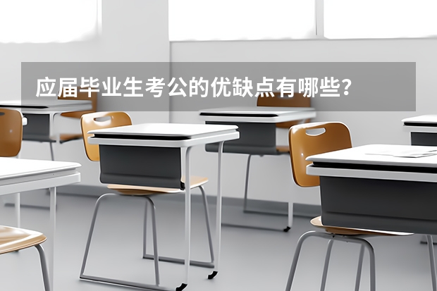 应届毕业生考公的优缺点有哪些？