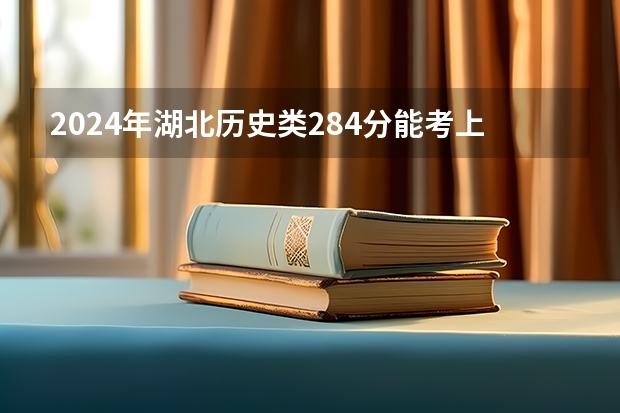 2024年湖北历史类284分能考上什么大学？