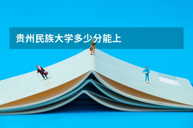 贵州民族大学多少分能上