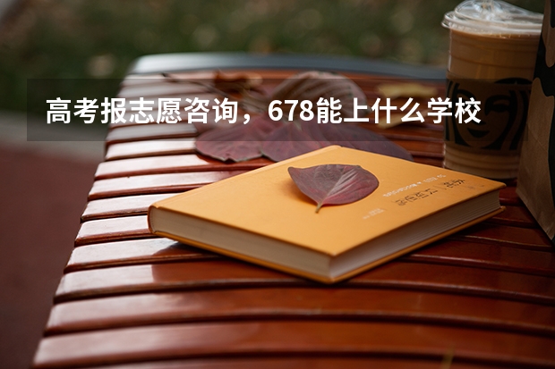 高考报志愿咨询，678能上什么学校？！！在线等！！