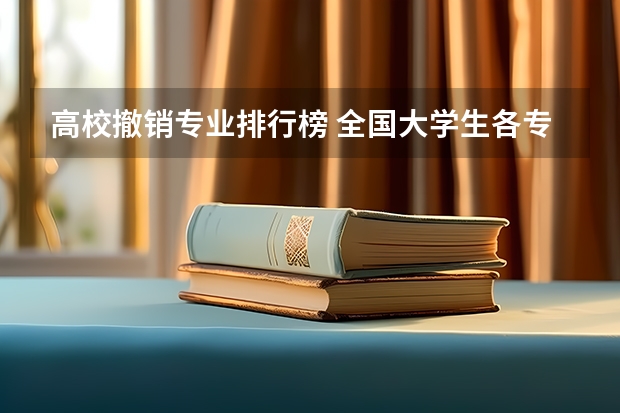 高校撤销专业排行榜 全国大学生各专业选择人数占比