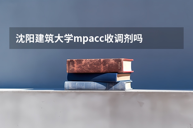 沈阳建筑大学mpacc收调剂吗