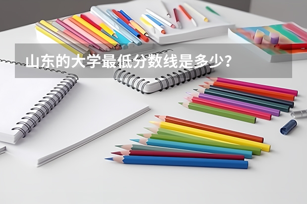 山东的大学最低分数线是多少？