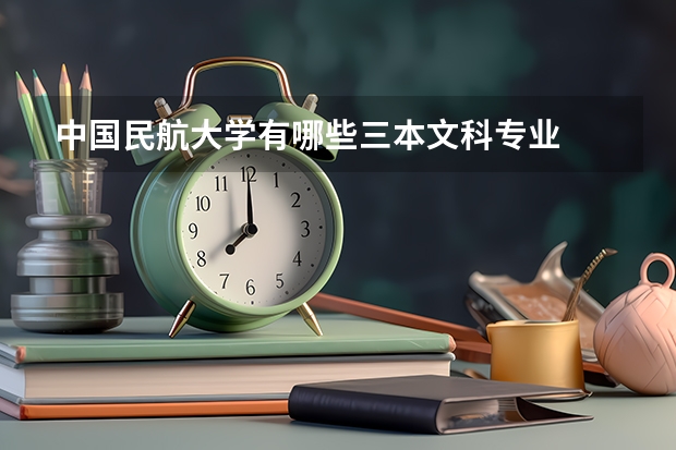 中国民航大学有哪些三本文科专业