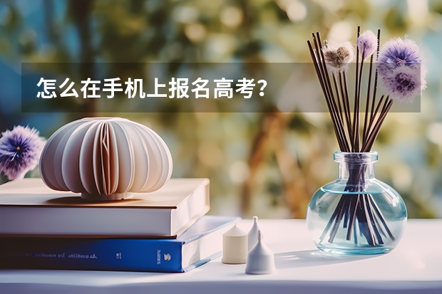 怎么在手机上报名高考？