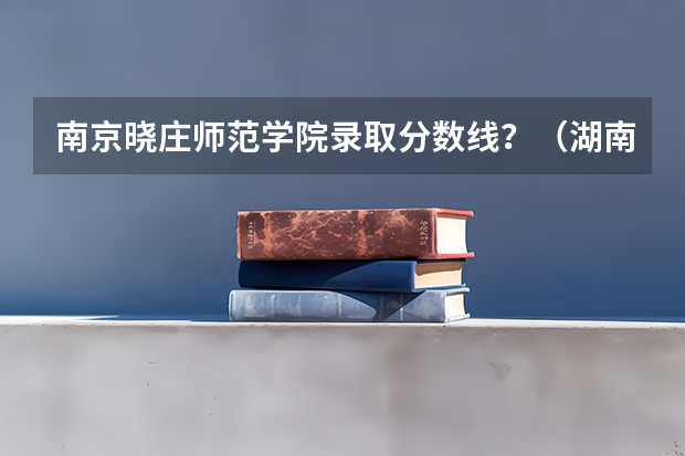 南京晓庄师范学院录取分数线？（湖南独立学院排名及分数线）