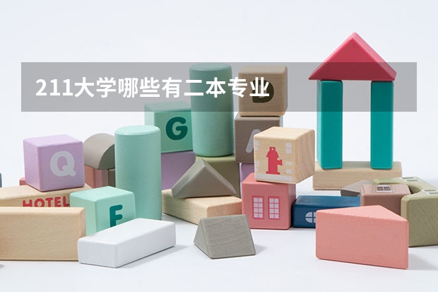 211大学哪些有二本专业