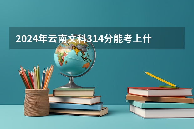 2024年云南文科314分能考上什么大学？