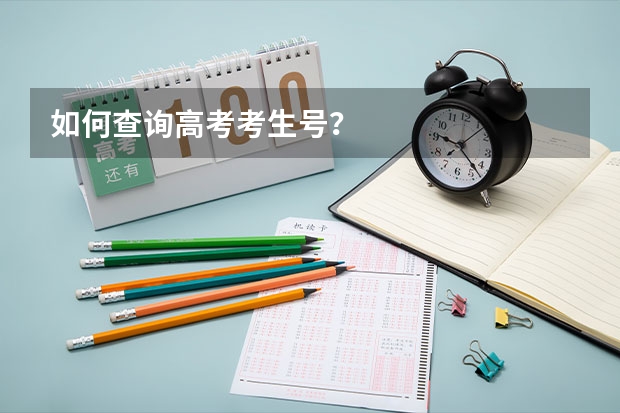 如何查询高考考生号？