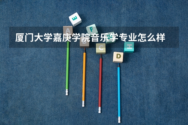 厦门大学嘉庚学院音乐学专业怎么样