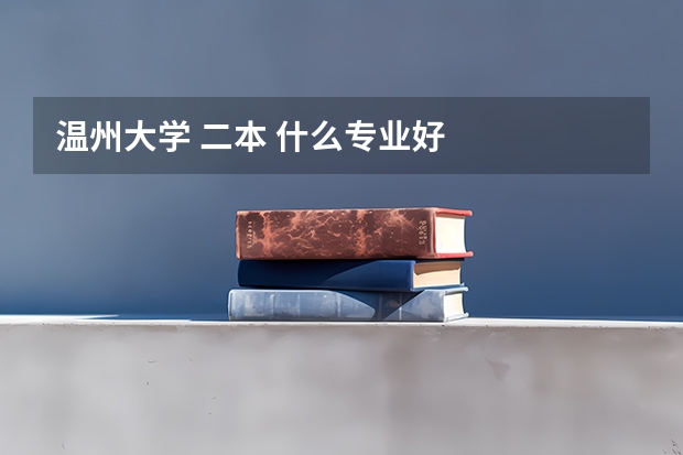 温州大学 二本 什么专业好