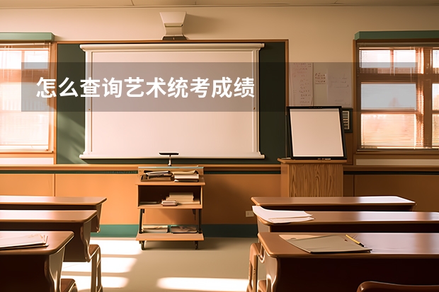 怎么查询艺术统考成绩