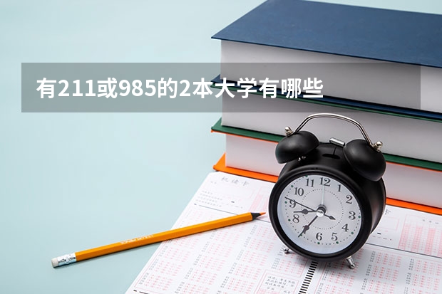 有211或985的2本大学有哪些