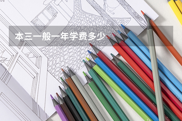 本三一般一年学费多少
