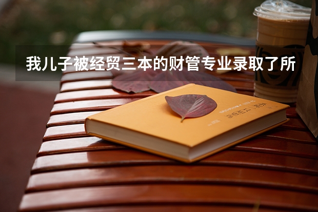 我儿子被经贸三本的财管专业录取了所以我梃想知道那各方面的情况网上说什么的都有我希望有朋友给我做个...