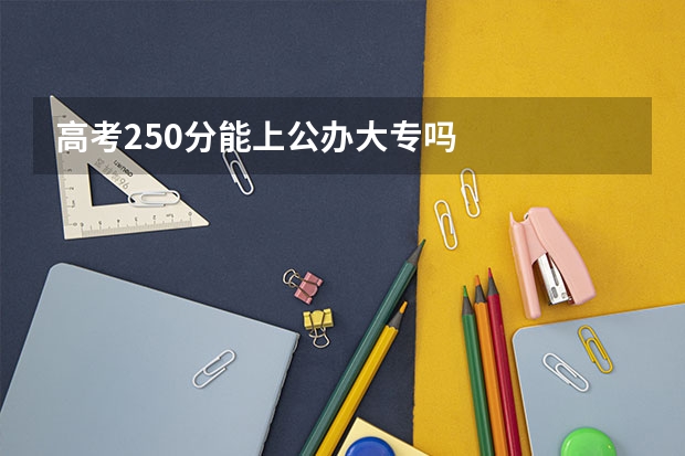 高考250分能上公办大专吗