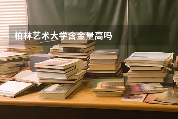 柏林艺术大学含金量高吗