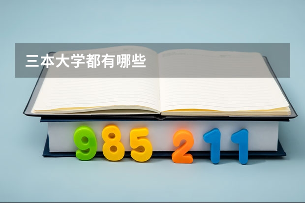 三本大学都有哪些