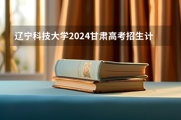 辽宁科技大学2024甘肃高考招生计划详解