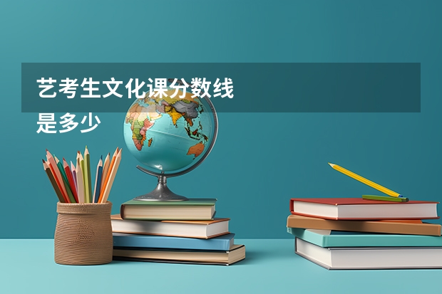 艺考生文化课分数线
是多少