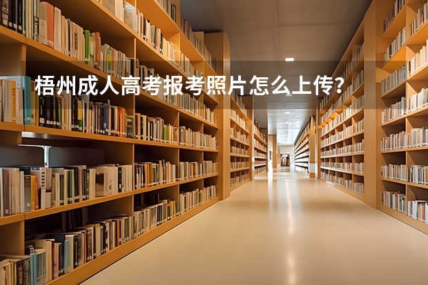 梧州成人高考报考照片怎么上传？