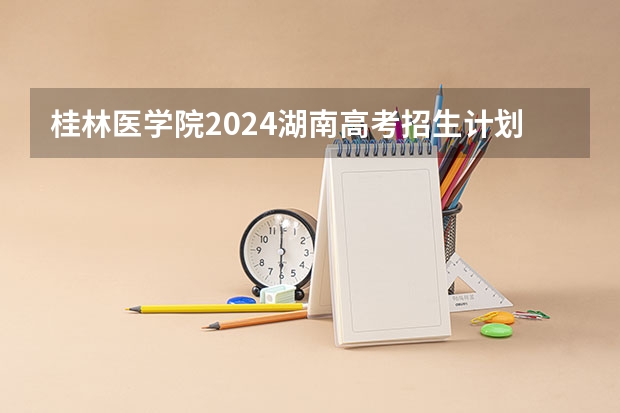 桂林医学院2024湖南高考招生计划详解