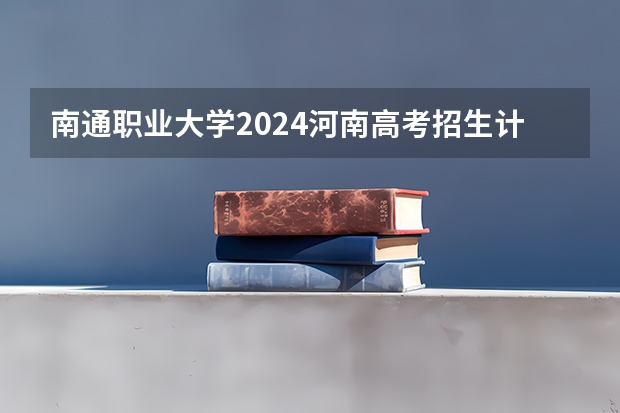 南通职业大学2024河南高考招生计划详解