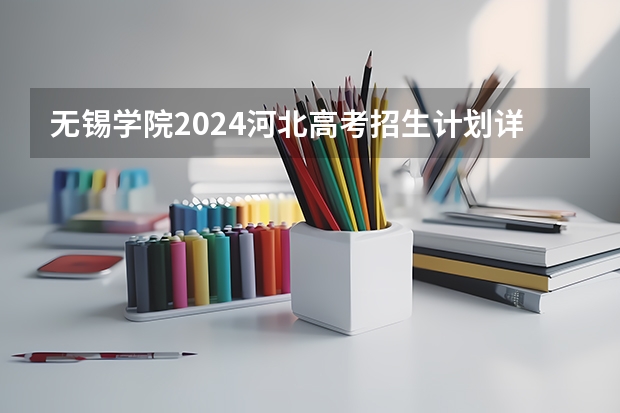 无锡学院2024河北高考招生计划详解
