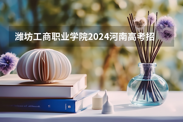 潍坊工商职业学院2024河南高考招生计划详解