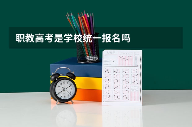 职教高考是学校统一报名吗