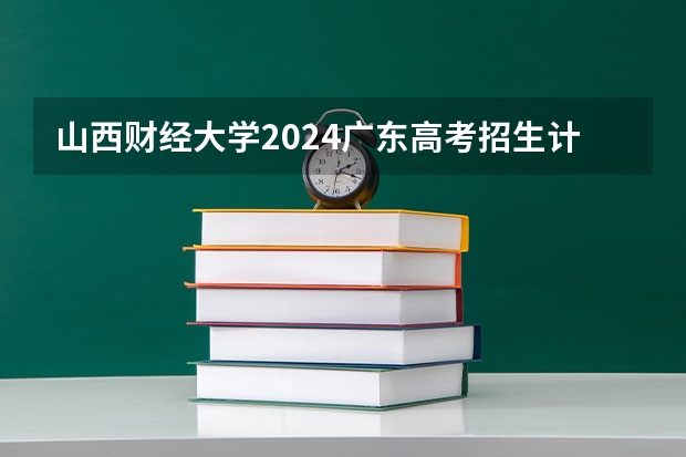 山西财经大学2024广东高考招生计划详解