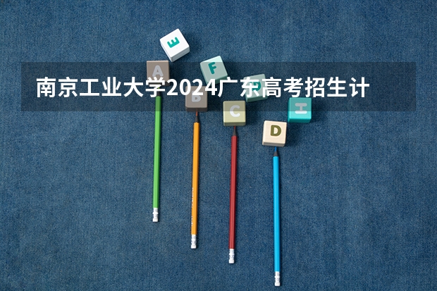 南京工业大学2024广东高考招生计划详解