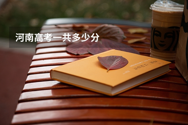 河南高考一共多少分