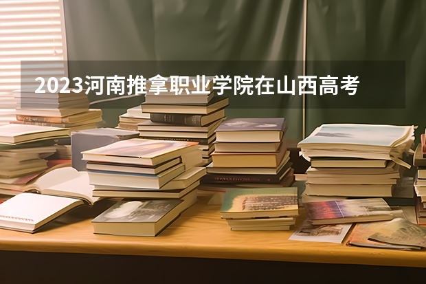 2023河南推拿职业学院在山西高考专业招生计划人数