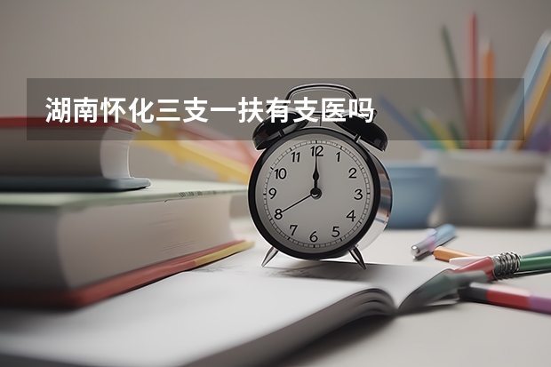 湖南怀化三支一扶有支医吗