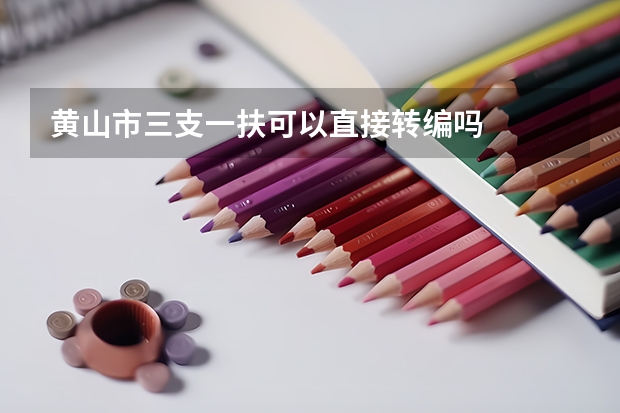 黄山市三支一扶可以直接转编吗