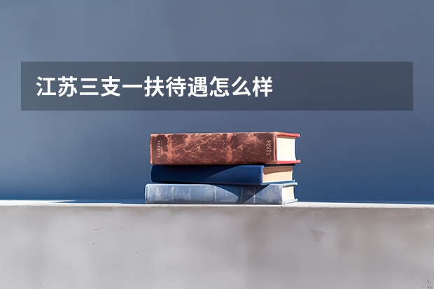 江苏三支一扶待遇怎么样