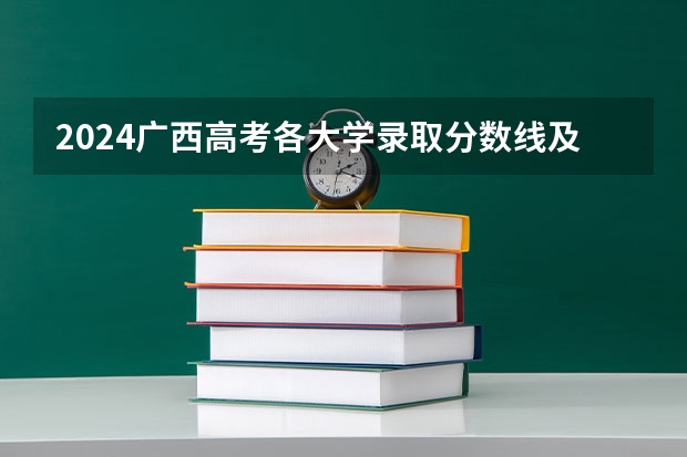 2024广西高考各大学录取分数线及位次汇总 最低分公布（2024年各个大学在广西招生计划及录取分数线）