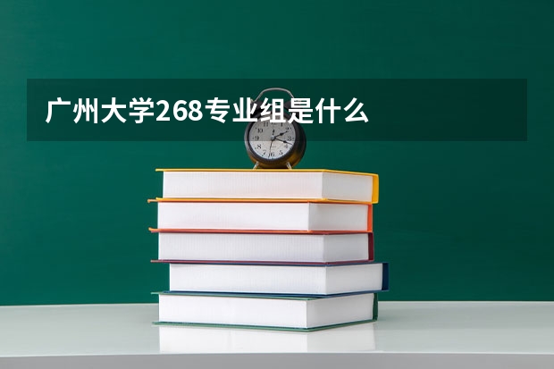 广州大学268专业组是什么