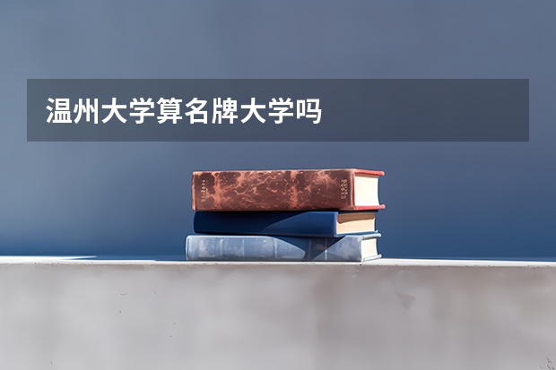 温州大学算名牌大学吗