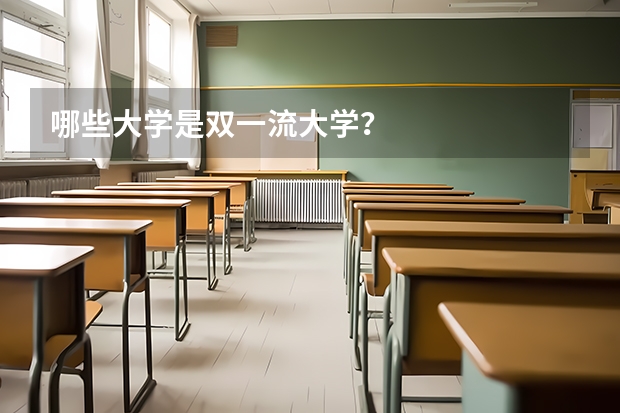 哪些大学是双一流大学？