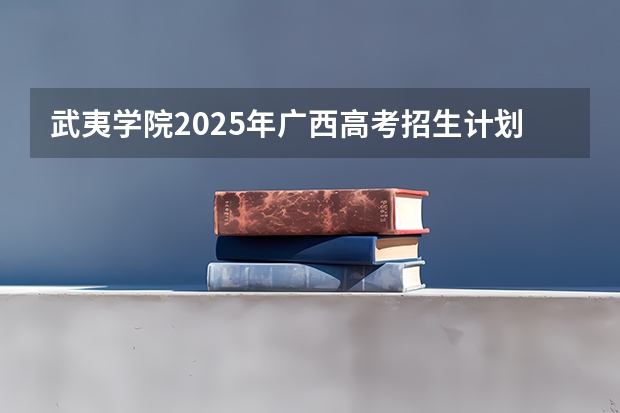 武夷学院2025年广西高考招生计划预测