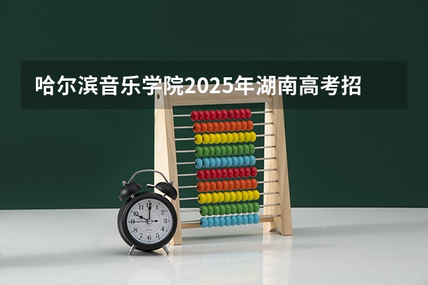 哈尔滨音乐学院2025年湖南高考招生计划预测