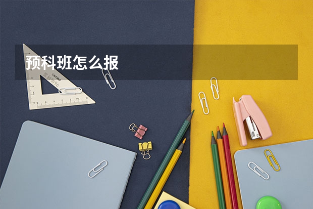 预科班怎么报