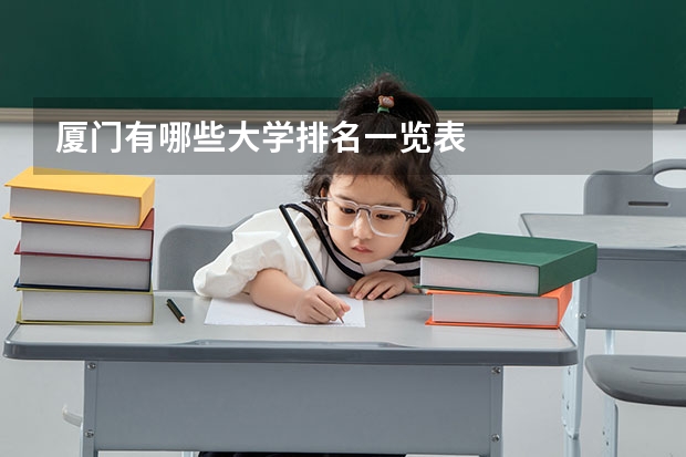厦门有哪些大学排名一览表