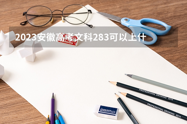 2023安徽高考文科283可以上什么大学