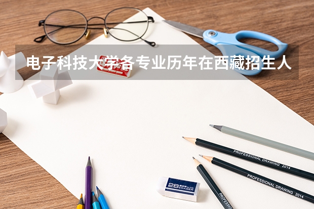 电子科技大学各专业历年在西藏招生人数