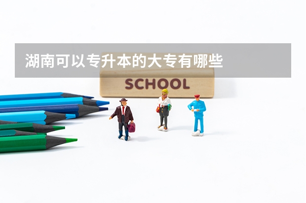 湖南可以专升本的大专有哪些